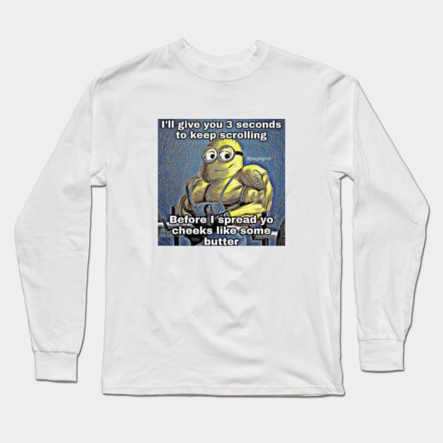 Minion Meme Long Sleeve T-Shirt by squat680